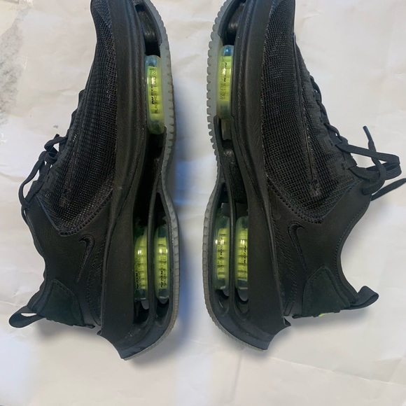 Womens Nike Zoom Double Stacked Volt Black Sneakers - Picture 2 of 15